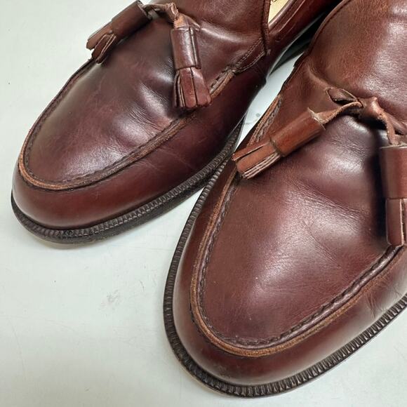 Fratelli Rossetti Tassel Loafer Cognac Brown Calf Venetian Moccasin US 11 /10 UK - Picture 6 of 12